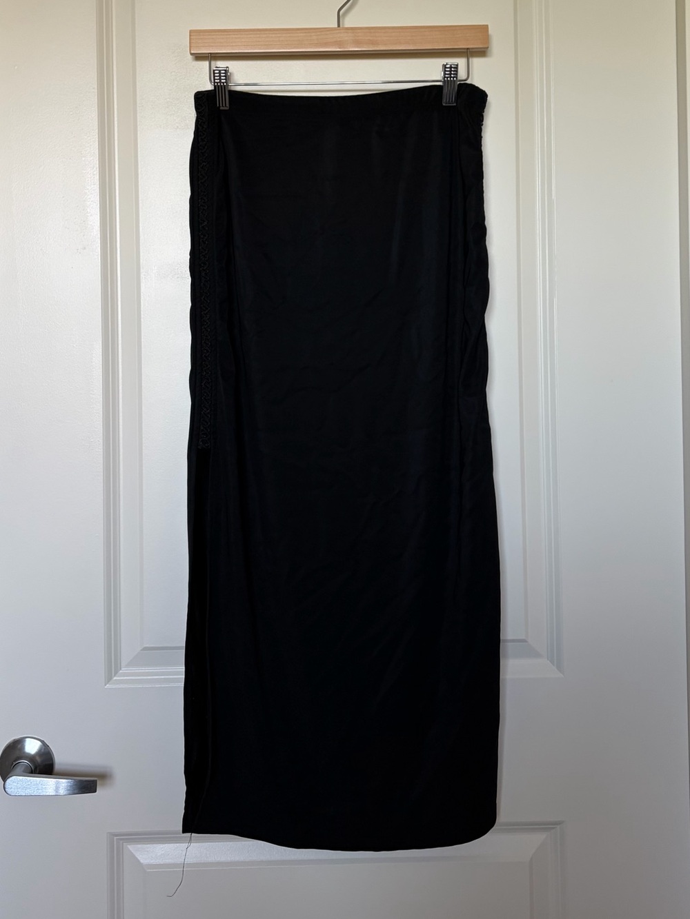 Susan Lawrence- Black Maxi Skirt with Side Detail and Side Slits